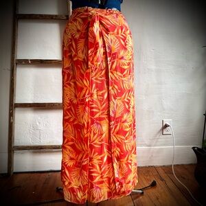NWT Boston Proper Silk Maxi Skirt with Attached Wrap